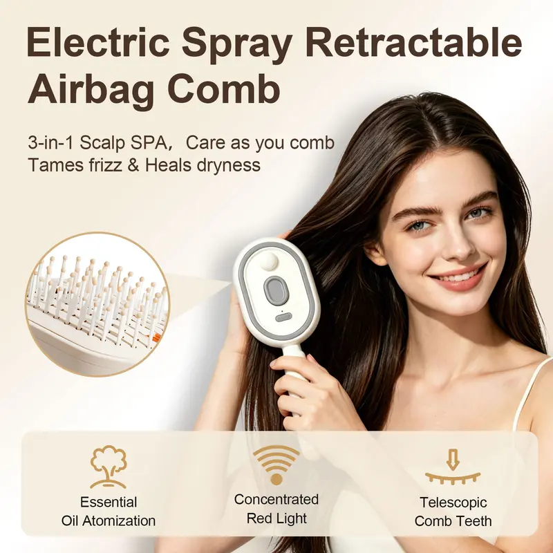 🔥Electric Spray Air Cushion Massage Comb - Image 3