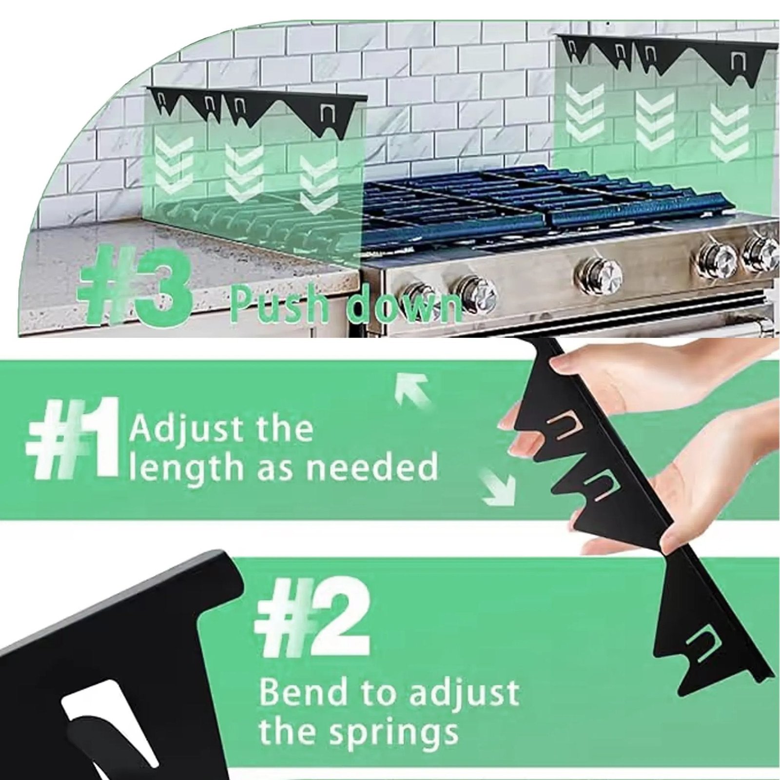 🔥 🎁Retractable Stainless Steel Stove Gap Covers - Image 5