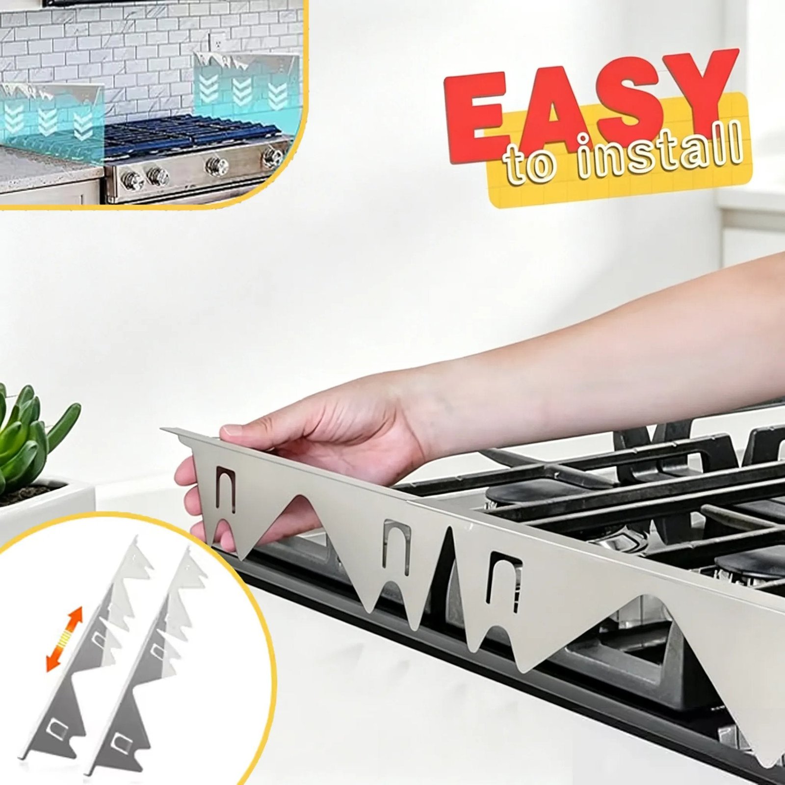 🔥 🎁Retractable Stainless Steel Stove Gap Covers - Image 6