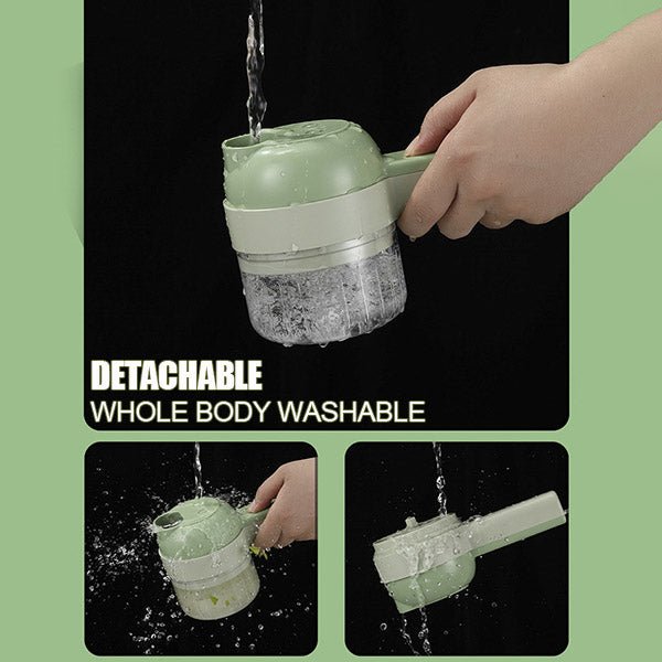 4 In 1 Handheld Electric Vegetable Cutter Set - Image 5